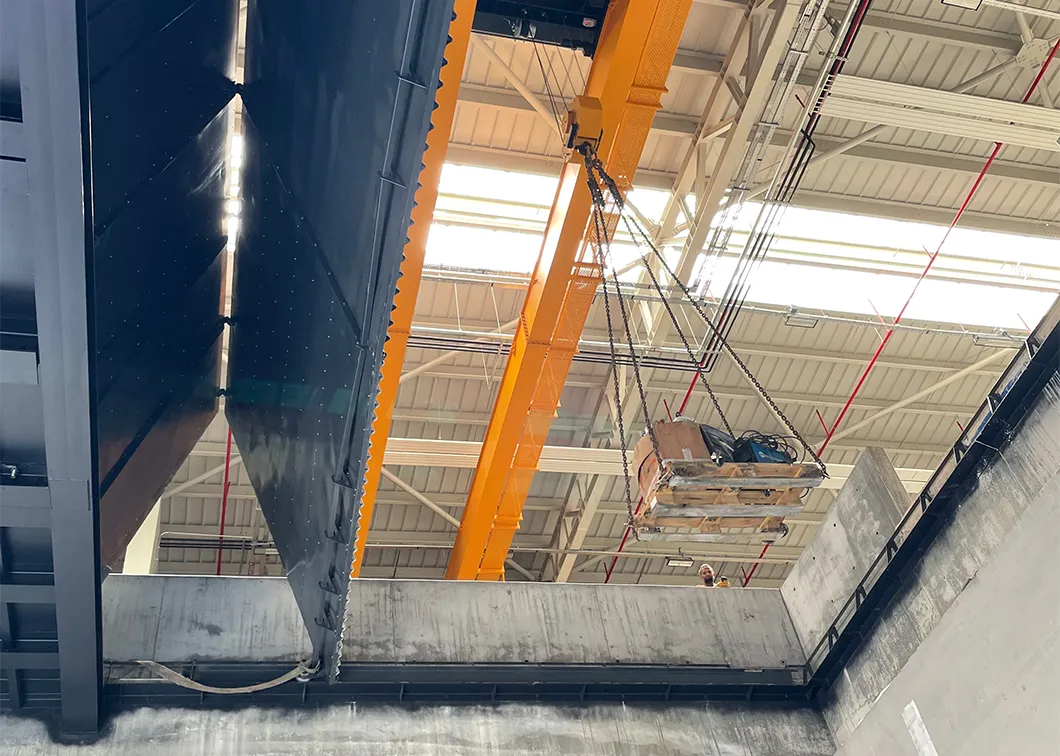 Floor hatch in the closed position, sealing the upper floor